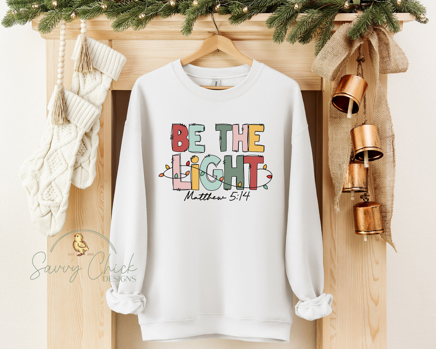Be The Light Christmas Sweatshirt