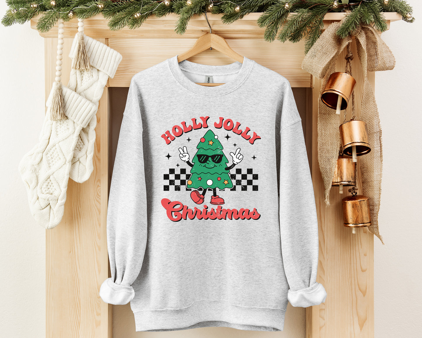 Retro Holly Jolly Christmas Sweatshirt