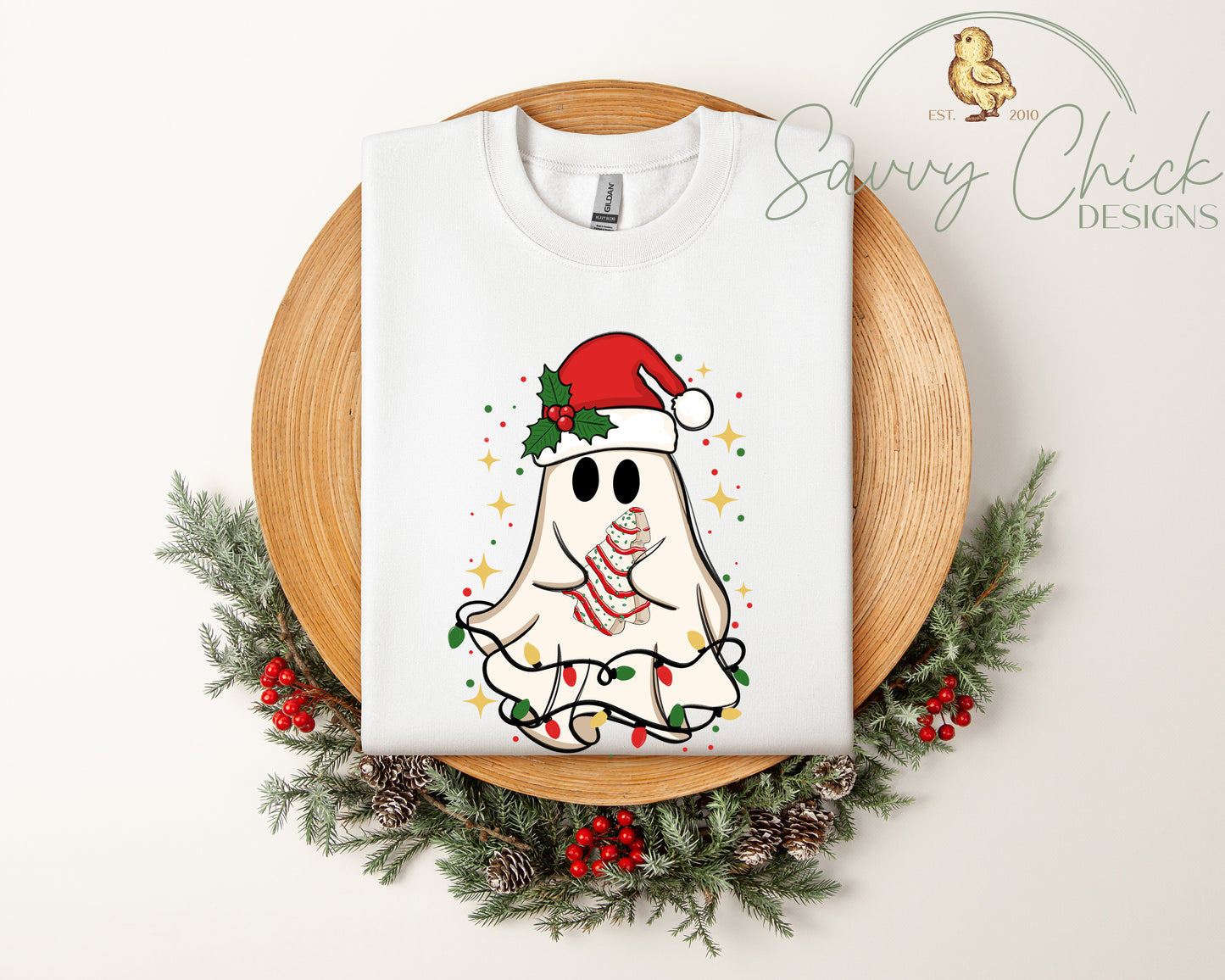 Cute Christmas Ghost Sweatshirt