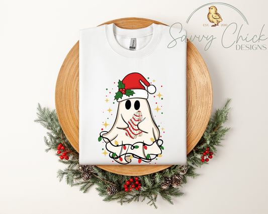 Cute Christmas Ghost Sweatshirt