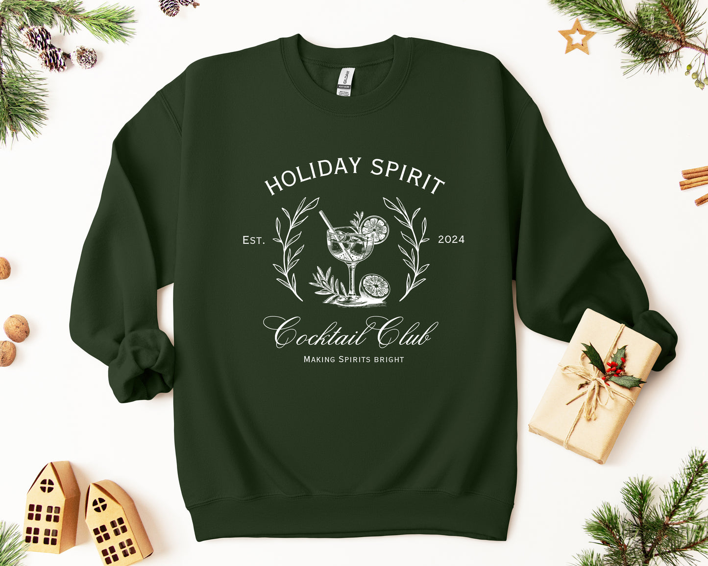 Holiday Spirit Cocktail Club Sweatshirt