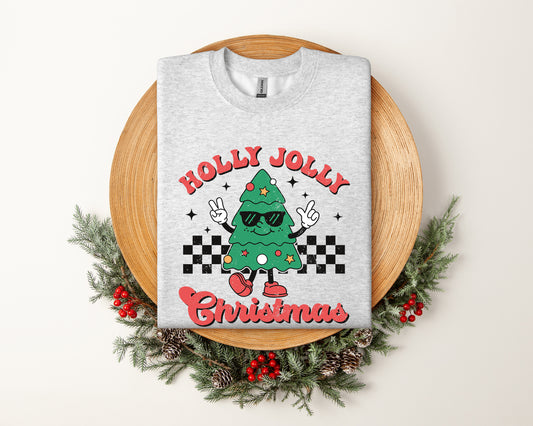 Retro Holly Jolly Christmas Sweatshirt