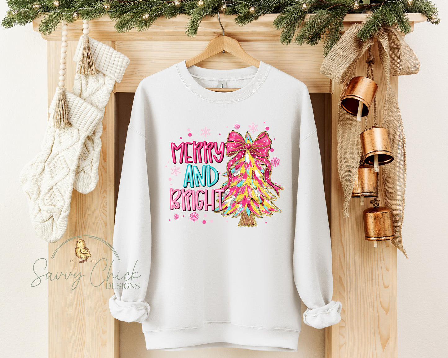 Merry & Bright Christmas Sweatshirt