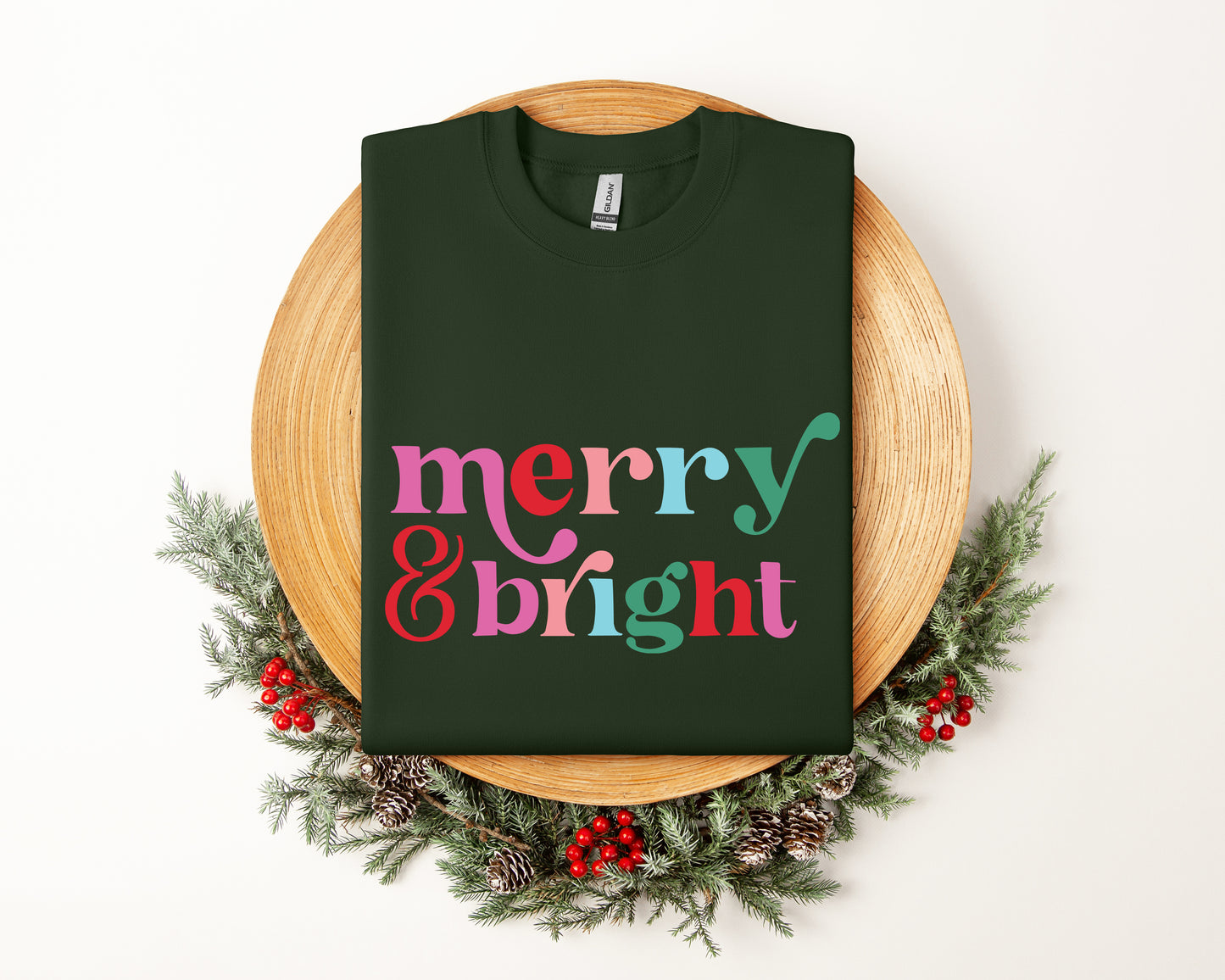 Retro Merry & Bright Sweatshirt