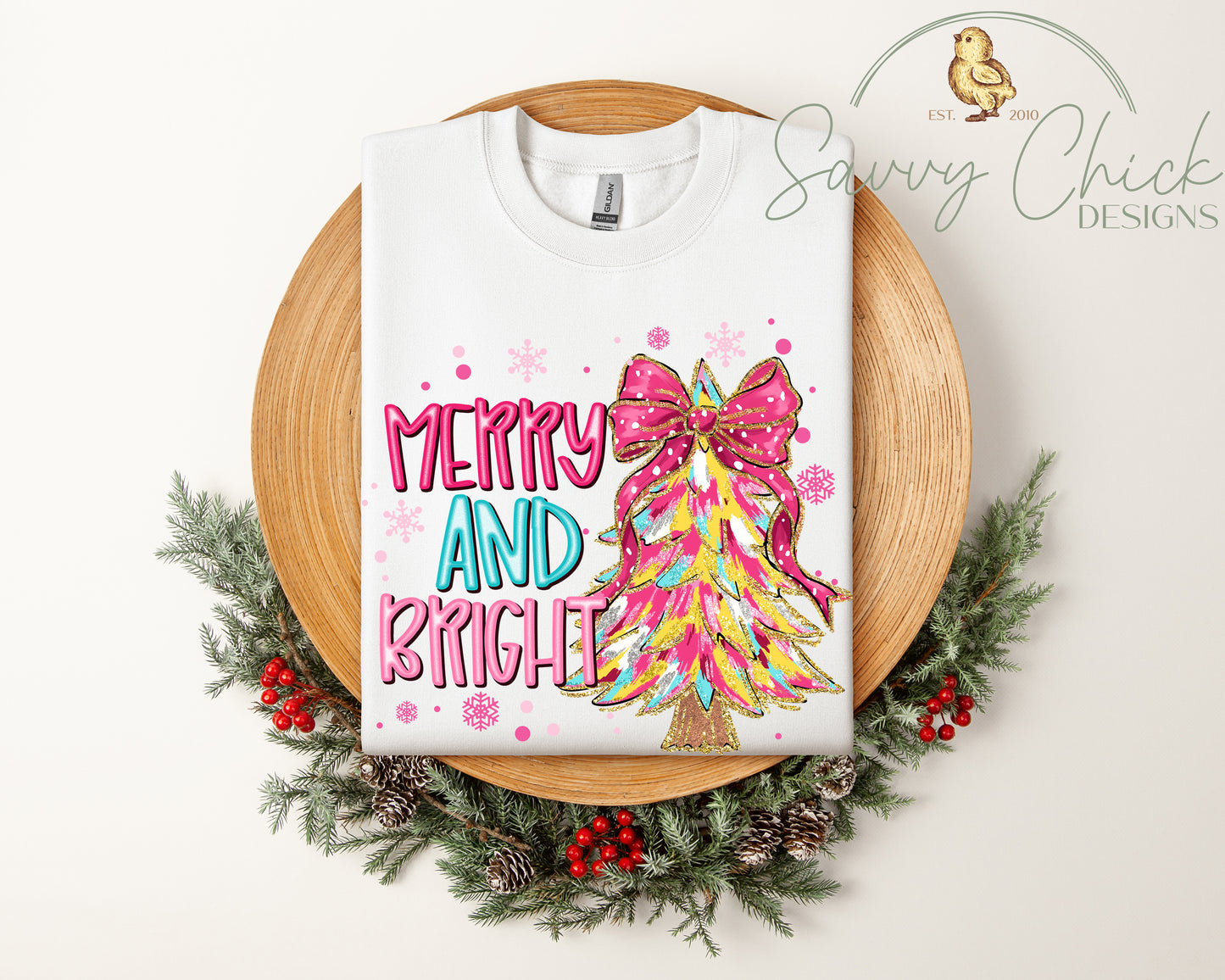 Merry & Bright Christmas Sweatshirt