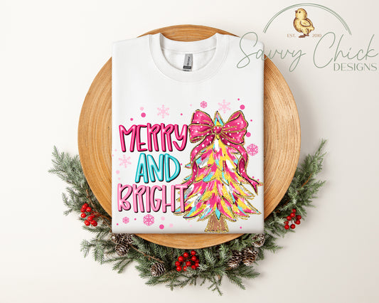 Merry & Bright Christmas Sweatshirt