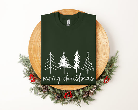 Merry Christmas Tree Sweatshirt