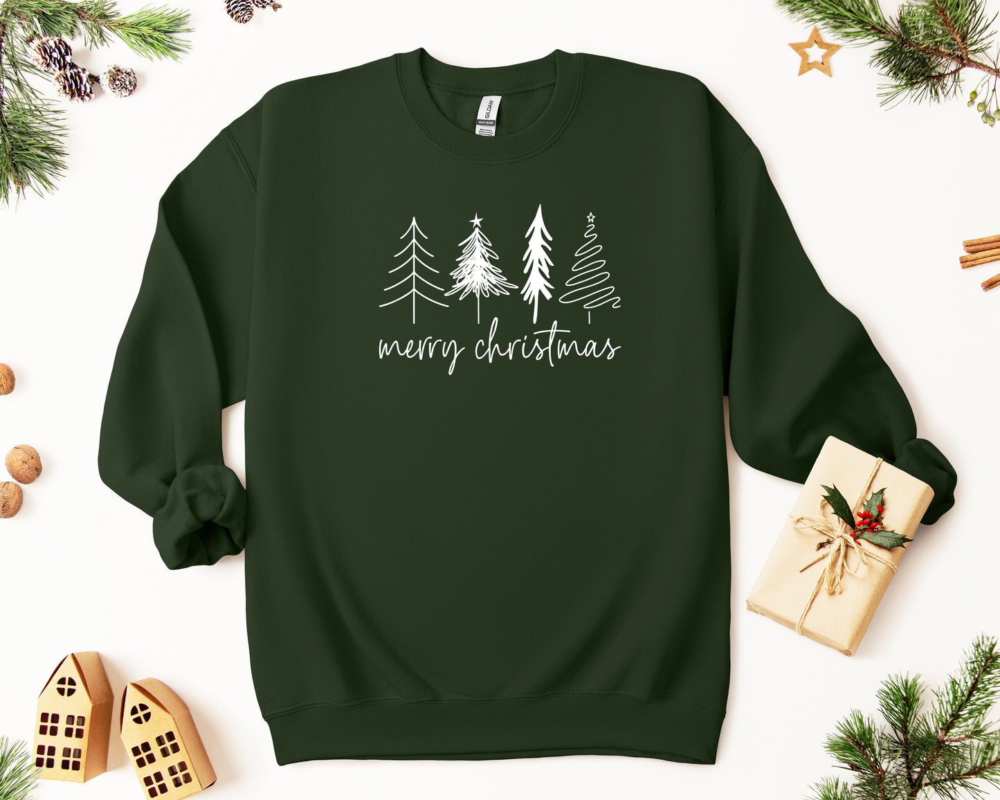 Merry Christmas Tree Sweatshirt