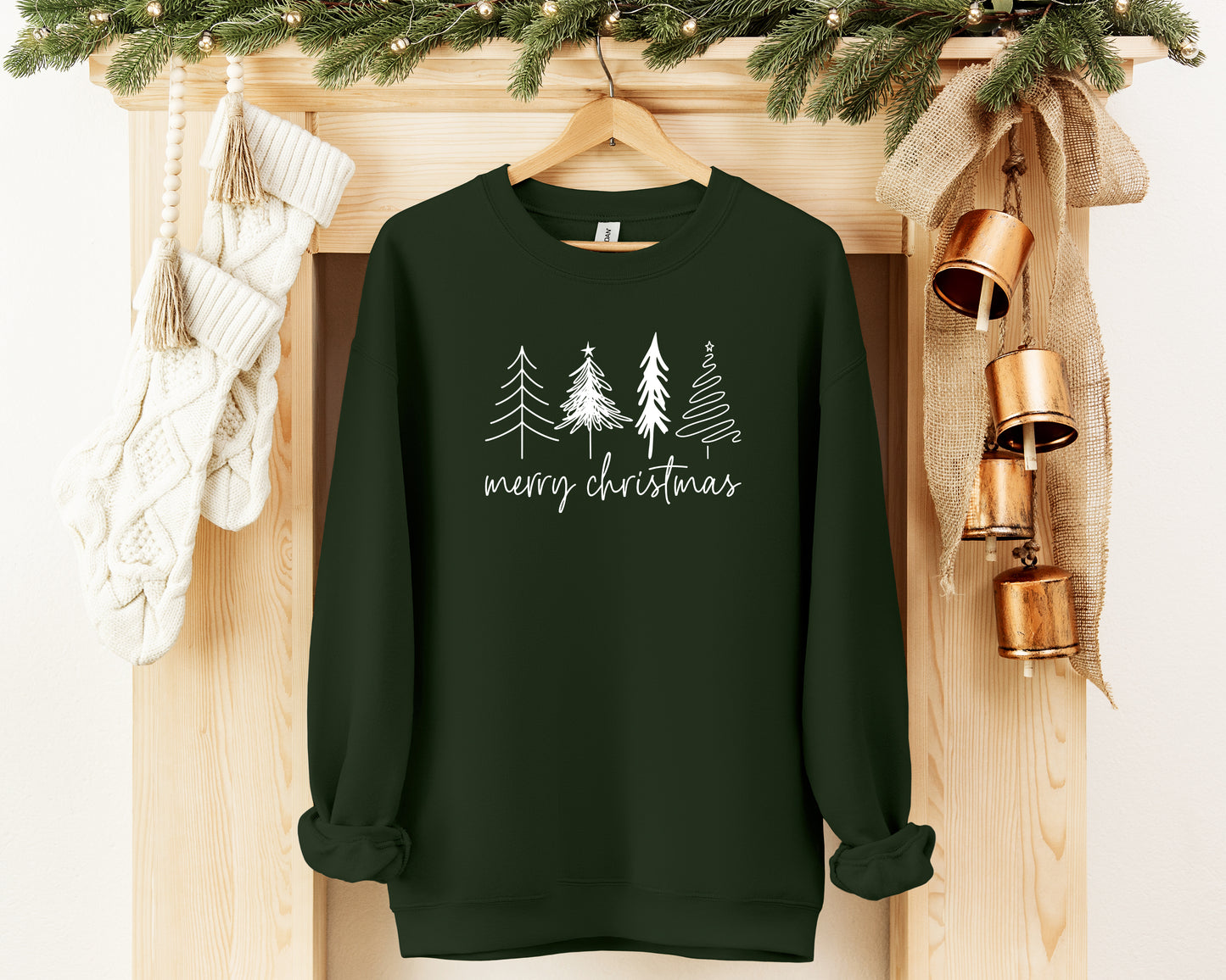 Merry Christmas Tree Sweatshirt